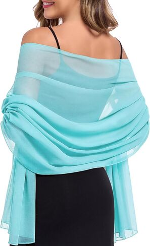 American Trends Chiffon shawls and wraps for evening dresses,large shawls for wedding bridal Bridesmaids,long scarf for women in Kuwait