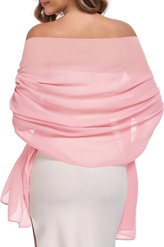 American Trends Chiffon shawls and wraps for evening dresses,large shawls for wedding bridal Bridesmaids,long scarf for women in Kuwait