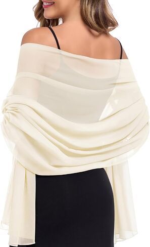 American Trends Chiffon shawls and wraps for evening dresses,large shawls for wedding bridal Bridesmaids,long scarf for women in Kuwait