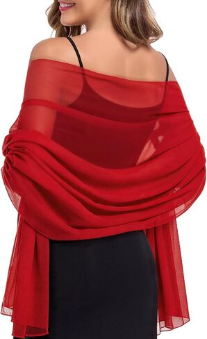 American Trends Chiffon shawls and wraps for evening dresses,large shawls for wedding bridal Bridesmaids,long scarf for women in Kuwait
