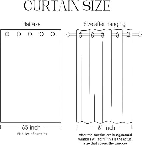 bilin gaier Linen Floral Semi-Blackout Curtains 2-Piece Set,Window Curtains with Metal Grommets,Home Decor Drapes for Living Room,Farmhouse,Dining Room (Each Panel: 94 in X 65 in) - Flowershadow A in Saudi Arabia