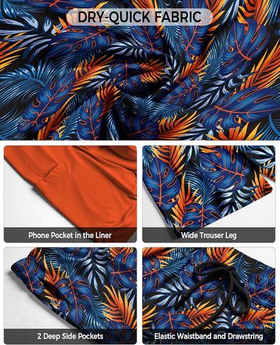 Big and Tall Mens Swim Trunks with Compression Liner 10''Quick Dry Board Shorts Zipper Pocket Bathing Suit (2XL-9XL) in Saudi Arabia