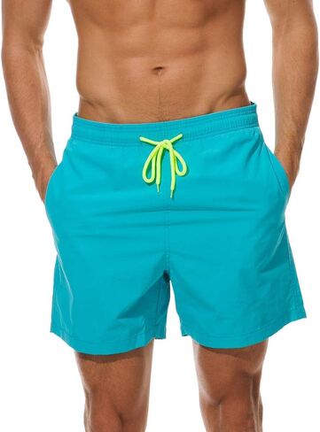 Men's Swim Trunks Quick Dry Athletic Swimwear Shorts with Mesh Lining and Pockets Bathing Suit in Saudi Arabia