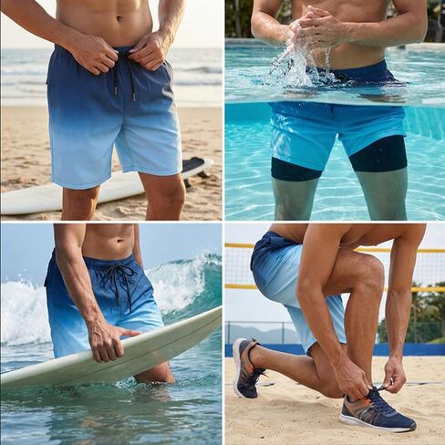 Keevoom Mens Swim Trunks Compression Liner Swimming Shorts Swimwear Quick Dry Swimsuit Bathing Suits Board Shorts in Saudi Arabia