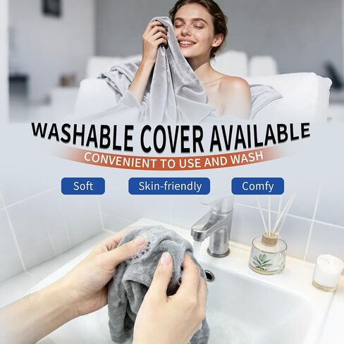 Microwavable Neck Heating Pad with Washable Cover – Unscented Rice Bean Hot Pack for Shoulder, Back, Cramps – Soft Weighted Neck Warmer for Hot/Cold Compress, Sore Muscles & Joints–17.3"×5.3", 1.5 lbs in Kuwait