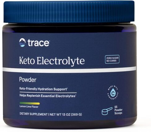 Trace Minerals | Keto Electrolyte Powder Drink Mix | Sugar Free | Promotes Energy and Endurance | Gluten Free, Vegan | 55 Servings (Strawberry Lemonade) in Saudi Arabia