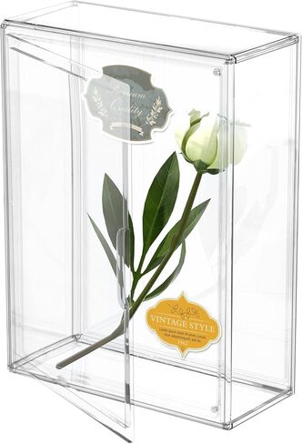 BOHOIDEE 10 x 14 Shadow Box Frame Display Case with Magnetic Door, Clear Acrylic Shadow Memory Box Frame for Flower Baby Pet Wedding Photo(1, Medium-Clear) in Saudi Arabia