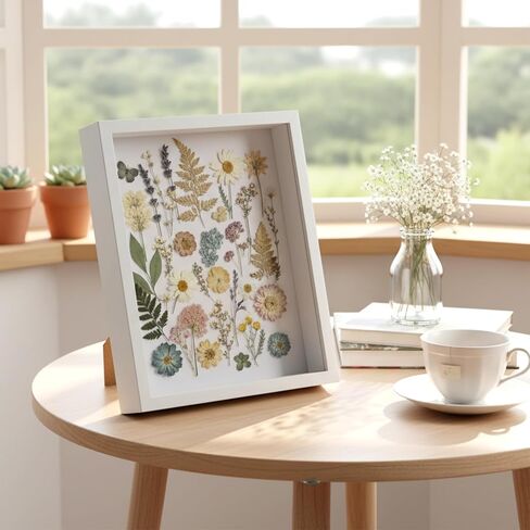 4 Pack 8 x 10 Shadow Box Frame, Shadow Boxes Display Cases 3D Wood Deep Shadowbox for Photos, Dried Flowers, Handicrafts Picture Frames for Wall Tabletop(White) in Kuwait