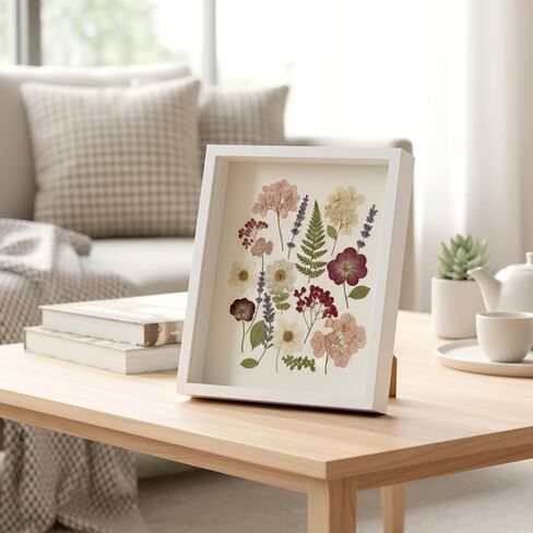 4 Pack 8 x 10 Shadow Box Frame, Shadow Boxes Display Cases 3D Wood Deep Shadowbox for Photos, Dried Flowers, Handicrafts Picture Frames for Wall Tabletop(White) in Kuwait