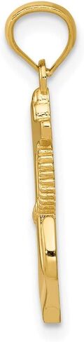 Saris and Things 14k Yellow Gold Solid Polished Anchor Charm Pendant in Saudi Arabia