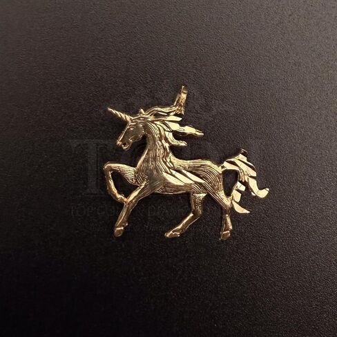 TGDJ 14K Solid Yellow Gold Unicorn Pendant for Men & Women – Symbol of Magic, Strength & Purity | Lightweight Luxury Fine Jewelry in Kuwait