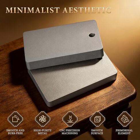 Pure Titanium Blank Pendant Tag Engraving Plate for DIY Jewelry & EDC, Minimalist Rectangle with Hole Handheld Fidget in Saudi Arabia