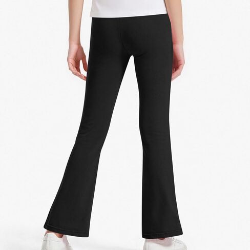 Flare Leggings for Girls School Uniform Workout Tights Yoga Dance Bootcut Pants Bell Bottoms Casual Kids Clothes in Kuwait