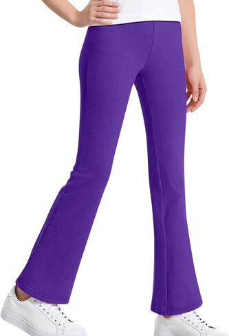 Flare Leggings for Girls School Uniform Workout Tights Yoga Dance Bootcut Pants Bell Bottoms Casual Kids Clothes in Kuwait