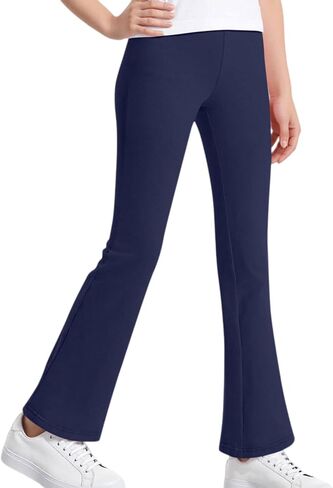 Flare Leggings for Girls School Uniform Workout Tights Yoga Dance Bootcut Pants Bell Bottoms Casual Kids Clothes in Kuwait