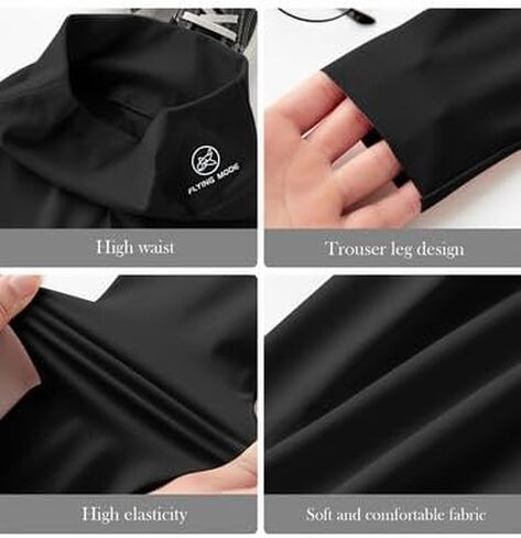 Girls Skinny Shark Pants Tights for High Waist Stretch Slim Yoga Trousers Lightweight Sport Dance Leggings 4-14Y Summer in Saudi Arabia