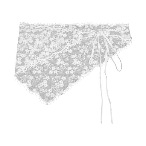 Girls Lace Bandana Balletcore Headscarf Embroidered Bandana Hair Scarf Headwear Turban Balletcore Photo Props Lace Triangle Scarf in Kuwait