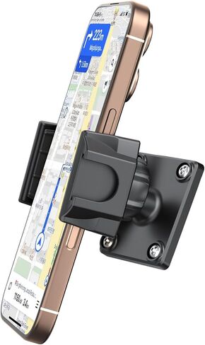 Wall Mount Phone Holder Bracket with Drilling Base, 360°Adjustable Stand for iPhone16/15/Samsung Galaxy & All Smart Phones Compatible with 4.7"-6.9" Cellphone for Gym/Kitchen/Desk/Dashboard in Saudi Arabia