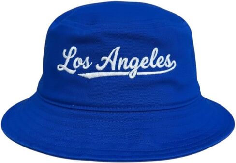 Los Angeles Bucket Hat, Embroidered Unisex Sun Hat for Summer, Fishing, Camping & Baseball in Saudi Arabia