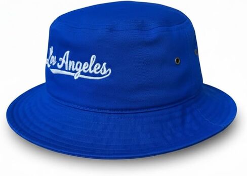 Los Angeles Bucket Hat, Embroidered Unisex Sun Hat for Summer, Fishing, Camping & Baseball in Saudi Arabia