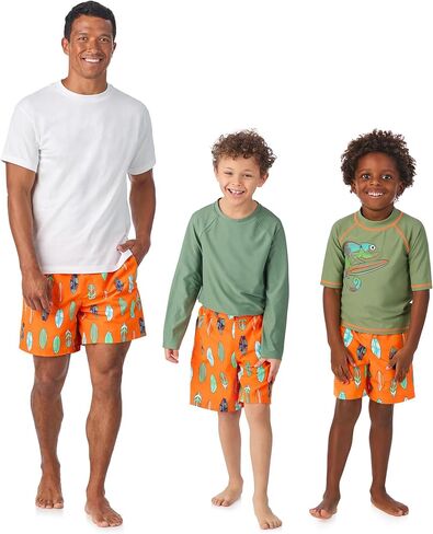 Saint Eve Kids 2 Piece Swim Suit Short & Trunks Set with UPF 50+ Protection - Rash Guard Swimsuit Top & Shorts Sets for Boys in Saudi Arabia