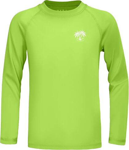 Roadbox Boys UPF 50+ Rash Guard Swim Shirt, Kids Long Sleeve Sun Protection Shirts, Quick Dry UV Rushguard for Water Beach in Kuwait