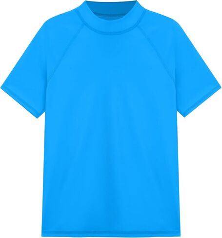 قميص السباحة Roadbox Boys Rash Guard، للأطفال الصغار بعامل حماية من الأشعة فوق البنفسجية 50+ سريع الجفاف قصير الأكمام للحماية من الأشعة فوق البنفسجية للأطفال in Saudi Arabia