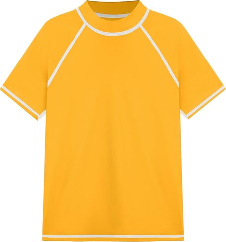 قميص السباحة Roadbox Boys Rash Guard، للأطفال الصغار بعامل حماية من الأشعة فوق البنفسجية 50+ سريع الجفاف قصير الأكمام للحماية من الأشعة فوق البنفسجية للأطفال in Saudi Arabia