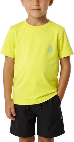 Volcom Boys' Short Sleeve Rashguard Sun Shirt UPF 50+ Sun Protection Swim Top- Little Boys in Kuwait