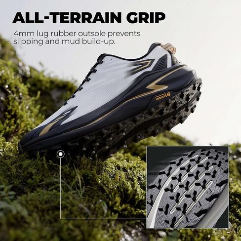 NORTIV 8 Men's Wide Toe Box Trail Running Shoes Cushion Barefoot Walking Athletic Tennis Workout Gym Cross Training Shoe Fashion Sneakers in Kuwait