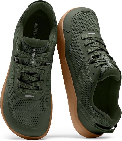 AIRHAS Mens Zero Drop Barefoot Shoes Anatomical Tox Box Sneakers for Men Gym Workout Cross Training Shoes in Kuwait