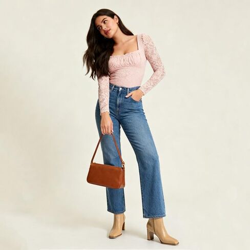 Womens Chunky Heel Ankle Boots for Women Retro Square Toe Side Zipper Booties Comfortable Short Winter Boot in Saudi Arabia