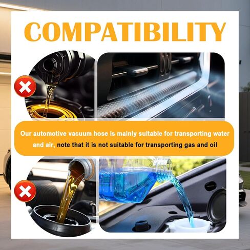 6PCS 5Ft Silicone Vacuum Hose Automotive,Vacuums Hose Kit Includes ID 1/8",3/8",5/32",3/16",5/16",1/4",Professional Vacuum Lines Automotive Kit for Transporting Water/Air (Blue) in Saudi Arabia