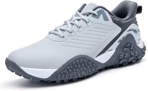 Men's Waterproof Spikeless Golf Shoes with Arch Support Insoles - Comfortable Lightweight Design, Available in Wide & Extra Wide Sizes in Saudi Arabia