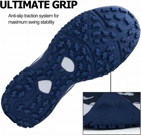 Men's Waterproof Spikeless Golf Shoes with Arch Support Insoles - Comfortable Lightweight Design, Available in Wide & Extra Wide Sizes in Saudi Arabia