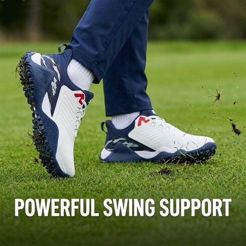 Men's Waterproof Spikeless Golf Shoes with Arch Support Insoles - Comfortable Lightweight Design, Available in Wide & Extra Wide Sizes in Saudi Arabia