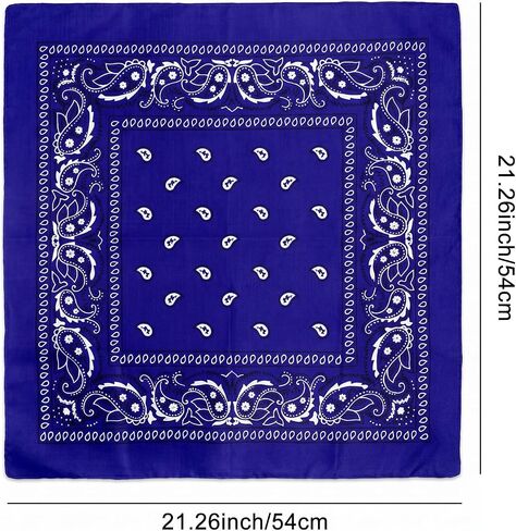 33 Pcs Red White and Blue Bandana Bulk 22 Inch Paisley Unisex Bandanas Head Scarf for Women Men Cowboy in Saudi Arabia