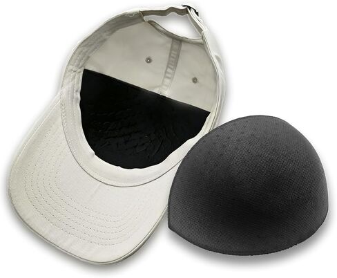 2 Pack Hat Sweat Liner Inserts with 10 Double-Sided Adhesive Strips, Washable Cap Shaper Pads for Baseball Caps in Saudi Arabia