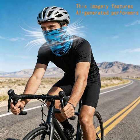 Summer Camo Neck Gaiter Cooling Face Mask Sun Hood Breathable Bandanas For Men Women Outdoor Sports in Saudi Arabia