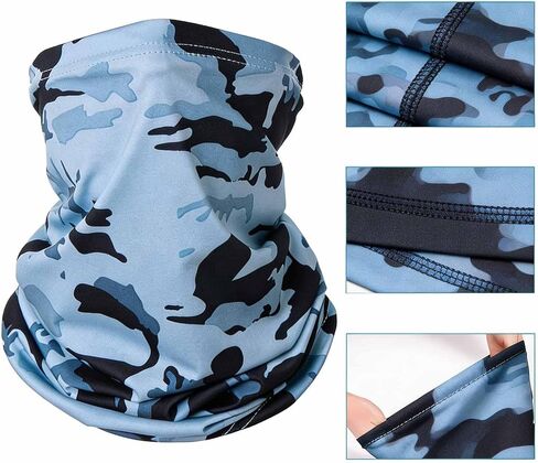 Summer Camo Neck Gaiter Cooling Face Mask Sun Hood Breathable Bandanas For Men Women Outdoor Sports in Saudi Arabia