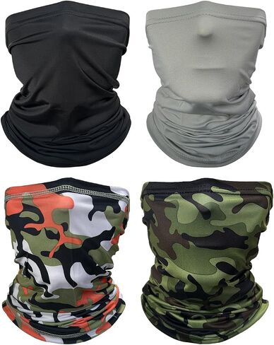 Ice Silk Cooling Neck Gaiter & Face Mask - Elastic Binding Cycling Sun Protection Neck Coolers for Hot Weather in Saudi Arabia