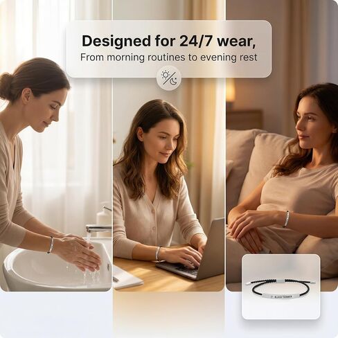 Medical Alert Bracelets for Women - Adjustable Lightweight Medical Bracelet for Woman - Blood Thinners Alert Bracelet, Waterproof, Durable, Dainty, Feminine Design in Saudi Arabia
