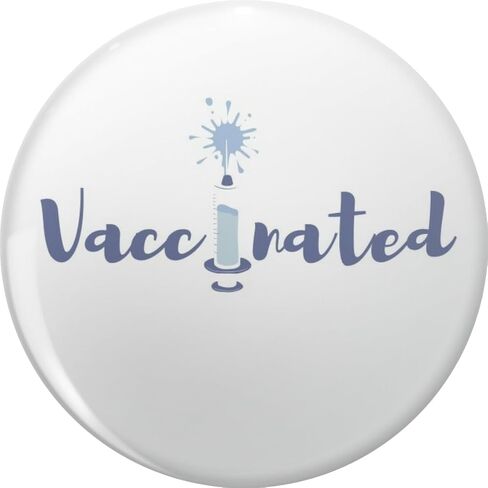 Vaccinated. Pin Lapel Pin Cute Brooch Pins Badges 0.75" in Kuwait