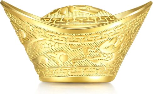 CHOW SANG SANG 999.9 24K Solid Gold Price-by-Weight 11.22g Gold Yuanbao Gold Ingot Gold Ornament for Women and Men 93959O in Kuwait