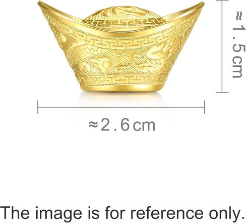 CHOW SANG SANG 999.9 24K Solid Gold Price-by-Weight 11.22g Gold Yuanbao Gold Ingot Gold Ornament for Women and Men 93959O in Kuwait