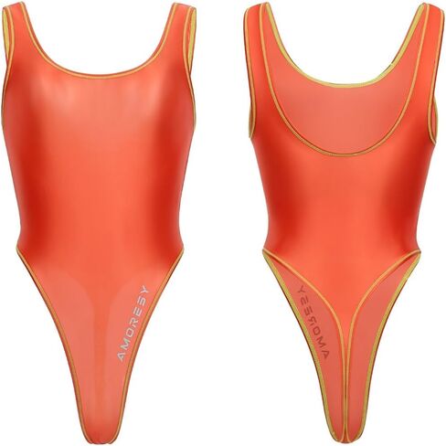 AMORESY Tempest Sheer Super High-Leg Thong One-Piece Swimsuit Leotard Lightweight Stretch Swimwear in Saudi Arabia
