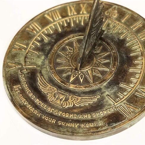 Rome Industries 1820 Solid Brass Colonial Sundial in Kuwait