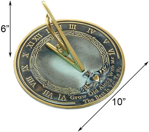 BestNest Rome Grow Old with Me Sundial and Baluster Pedestal in Saudi Arabia