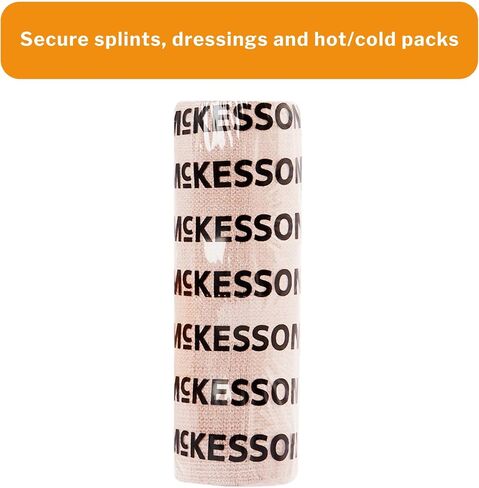 McKesson Elastic Bandage with Hook and Loop Closure, Latex-Free Compression Bandage, 6 in x 5 yd, 10 Count, 1 Pack in Kuwait