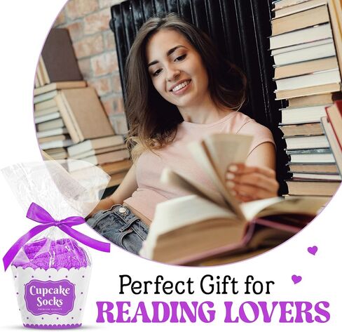 أفكار هدايا لمحبي الكتب - جوارب للقراءة للنساء، إكسسوارات لطيفة لمحبي القراءة، أدوات تخزين للقراء in Kuwait